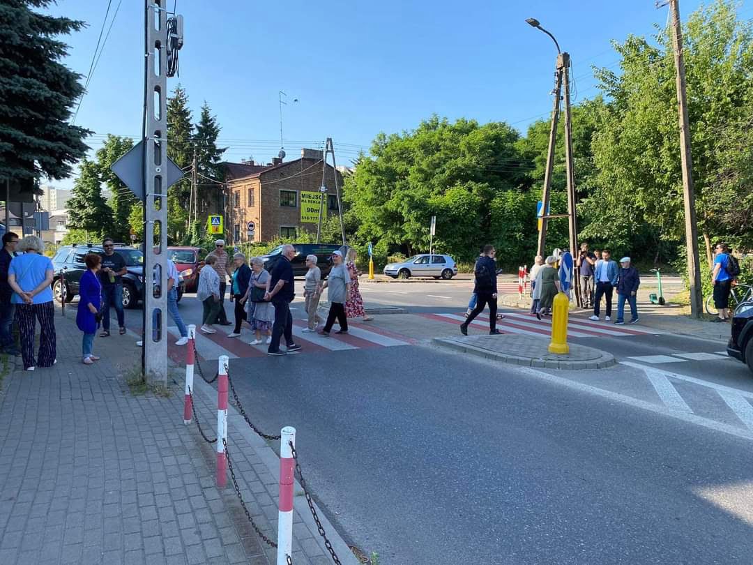 Protest na ulicy Gilarskiej - fot. Kamil Maciejczuk Facebook