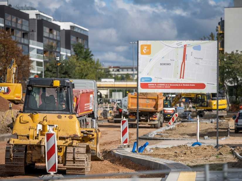 Przebudowa ulicy Lazurowej na ostatniej prostej