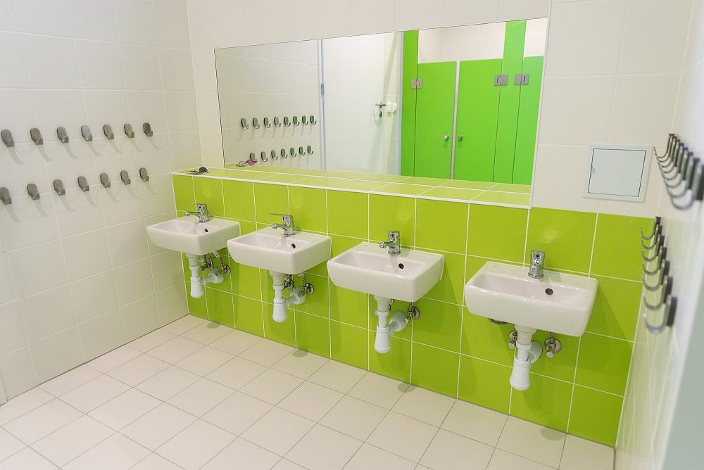 Wnętrze przedszkola przy ul. św. Hieronima na Bródnie, odbudowanego po rozbiórce wymuszonej budową drugiej linii metra